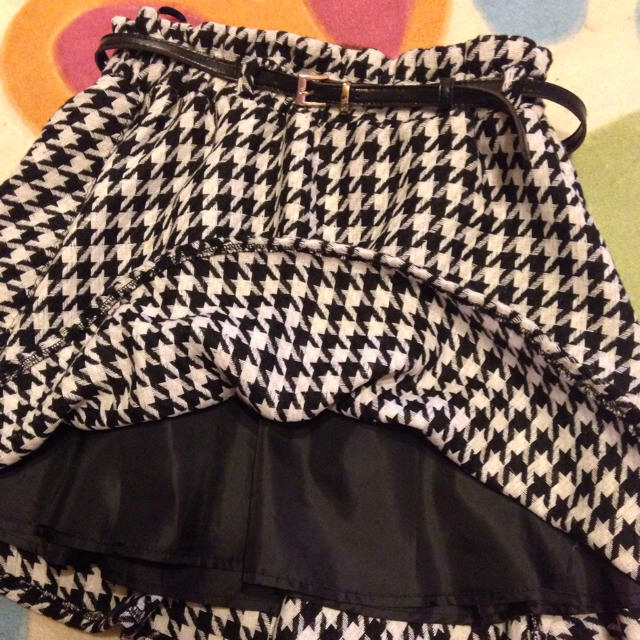 千鳥柄フレアスカート❤︎お値下 レディースのスカート(ミニスカート)の商品写真