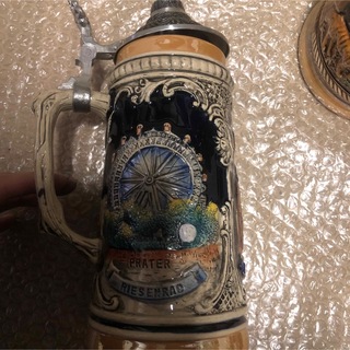 ドイツ　蓋付　ビアジョッキ　ビアマグ　ビール　ジョッキ(グラス/カップ)