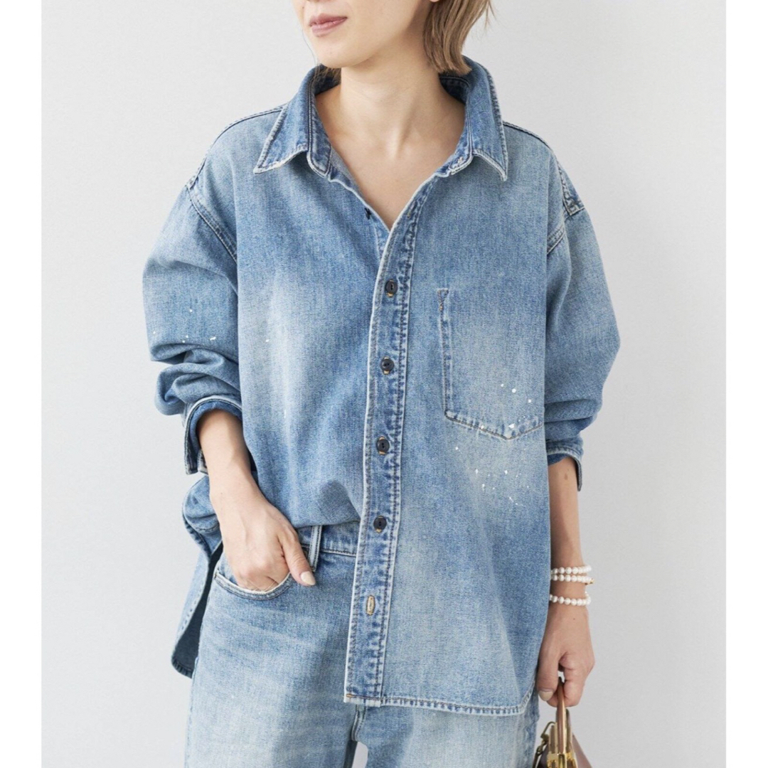 Plage(プラージュ)のplage les Tendre denimシャツ レディースのトップス(シャツ/ブラウス(長袖/七分))の商品写真