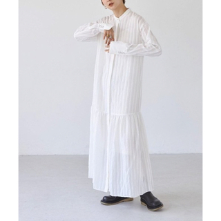 トゥデイフル(TODAYFUL)のtodayful/Sheerstripe Shirts Dress(ロングワンピース/マキシワンピース)