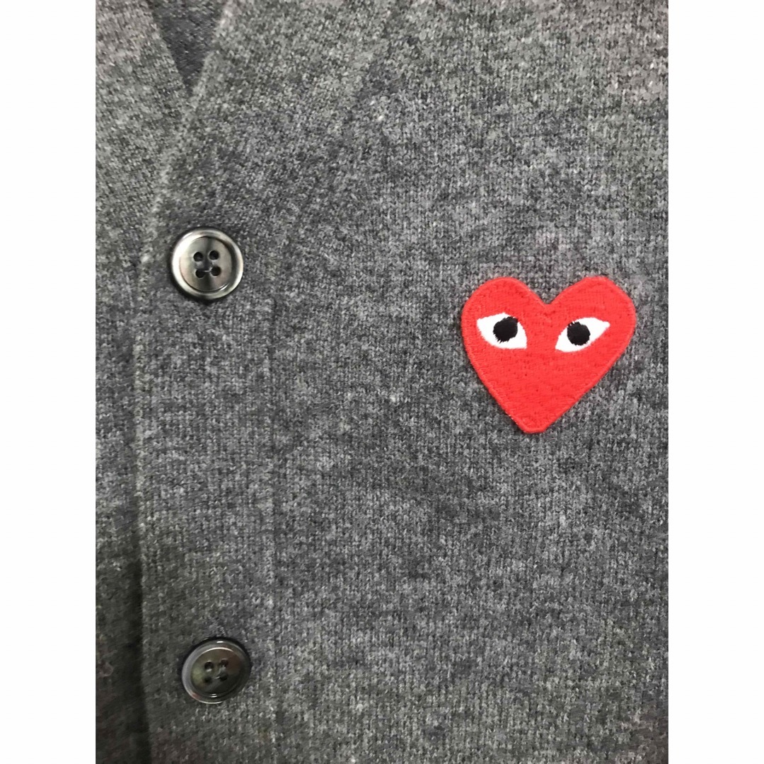 PLAY COMME DES GARCONS カーディガン グレーS カーディガン PLAY COMME DES GARCONS カーディガン グレーS カーディガン