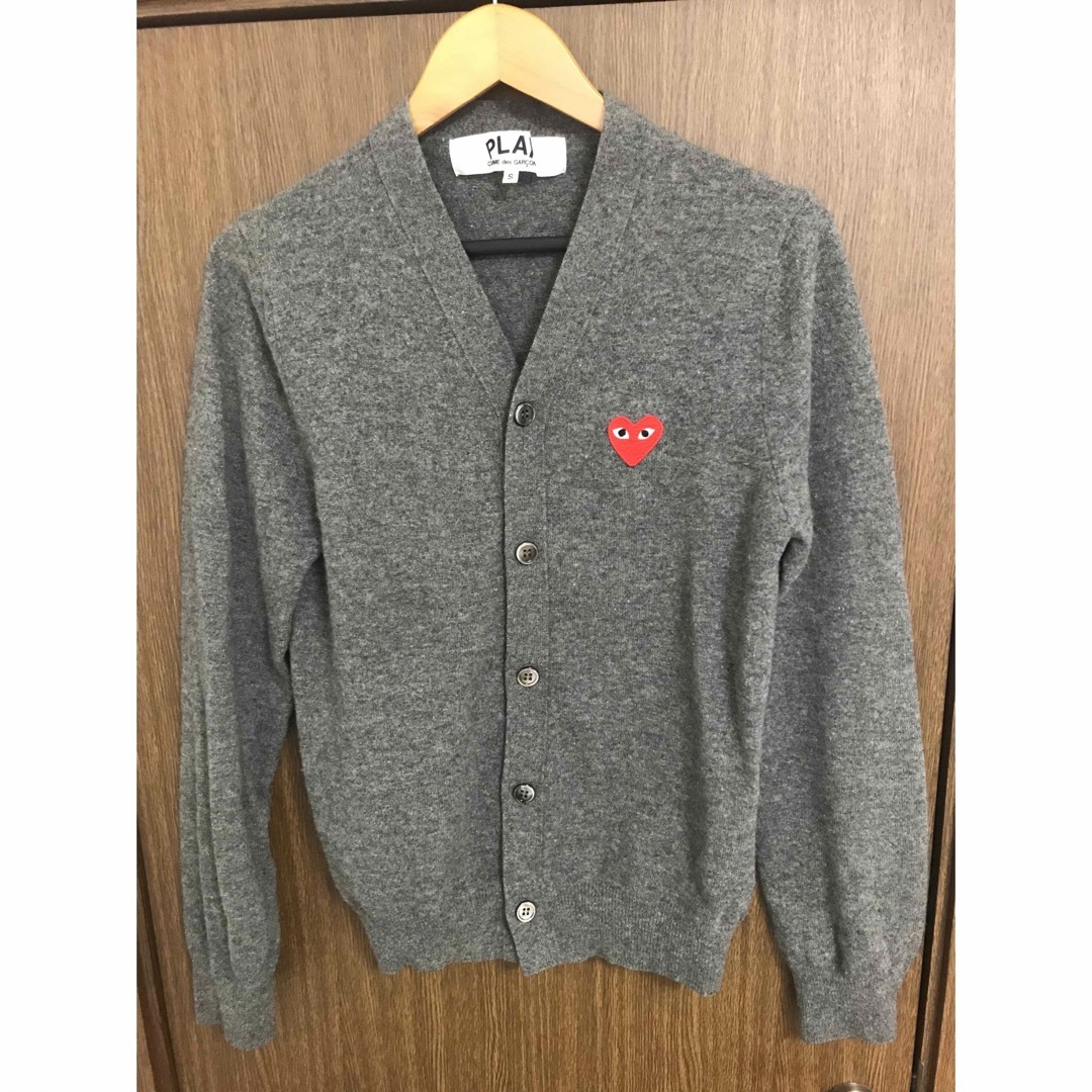 PLAY COMME DES GARCONS カーディガン グレーS カーディガン PLAY COMME DES GARCONS カーディガン グレーS カーディガン