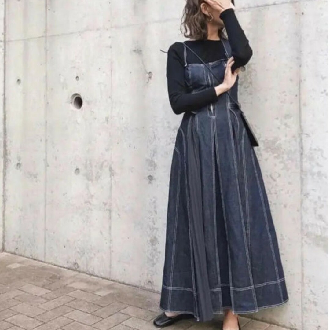 CASA FLINE - casa fline デニムワンピ―ス美品の通販 by rira CASA FLINE - casa fline デニムワンピ―ス美品の通販 by rira
