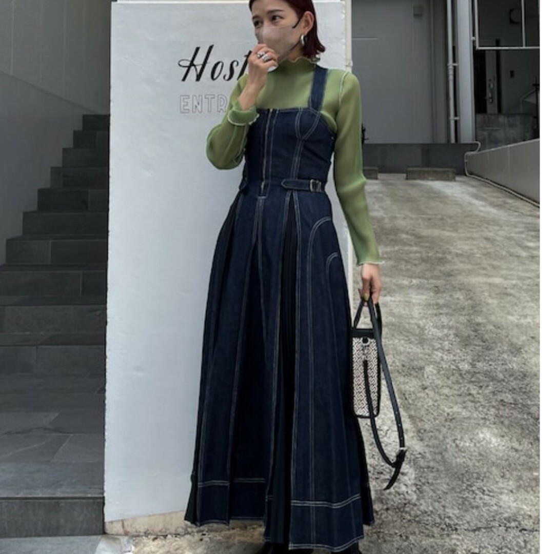 CASA FLINE - casa fline デニムワンピ―ス美品の通販 by rira CASA FLINE - casa fline デニムワンピ―ス美品の通販 by rira