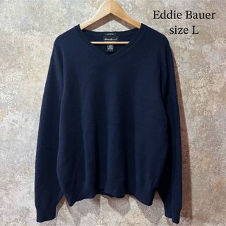 エディーバウアー(Eddie Bauer)の英国製 Eddie Bauer エディーバウアー Ｖネックニット(ニット/セーター)