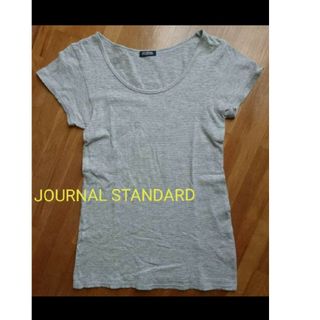 ジャーナルスタンダード(JOURNAL STANDARD)のTシャツ ジャーナルスタンダード　半袖　ボーダー　グレー　細ボーダー(Tシャツ(半袖/袖なし))