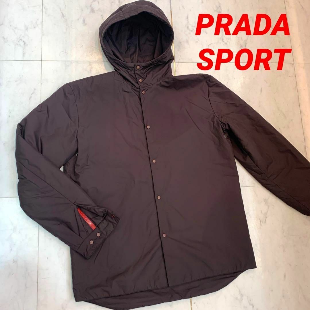 PRADA(プラダ)のPRADA SPORT 中綿入り ナイロンブルゾン  メンズ size L メンズのジャケット/アウター(ブルゾン)の商品写真