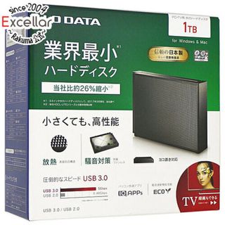 アイオーデータ(IODATA)のI-O DATA製外付HD　HDCZ-UT1KC ブラック　1.0TB USB3.0/USB2.0　展示品(PC周辺機器)