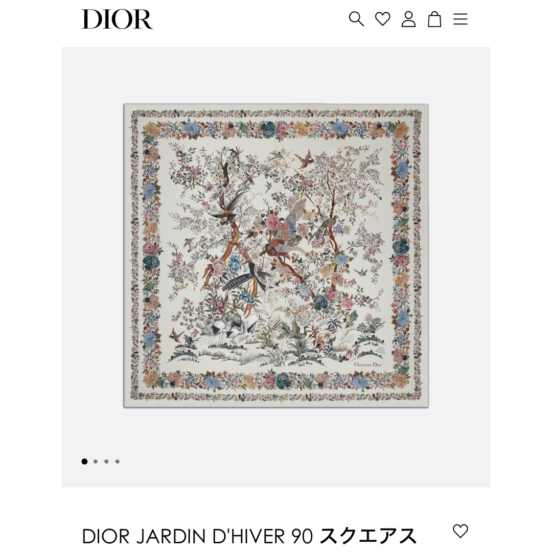 ファッション小物Dior 新作　スカーフ　90 大判　新品