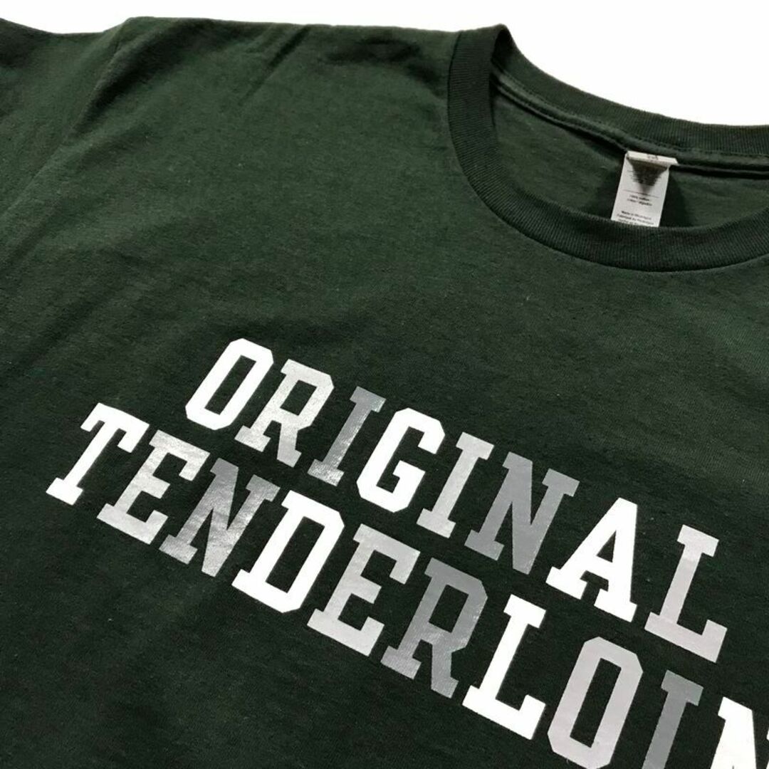 グリーン品質表示渋谷店限定 TENDERLOIN テンダーロイン TEE 2A GREEN /L