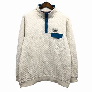 パタゴニア(patagonia)のSALE///// patagonia パタゴニア ダイアモンドキルト スナップT ジャケット プルオーバー アウトドア アイボリー (レディース XL) P0848(その他)