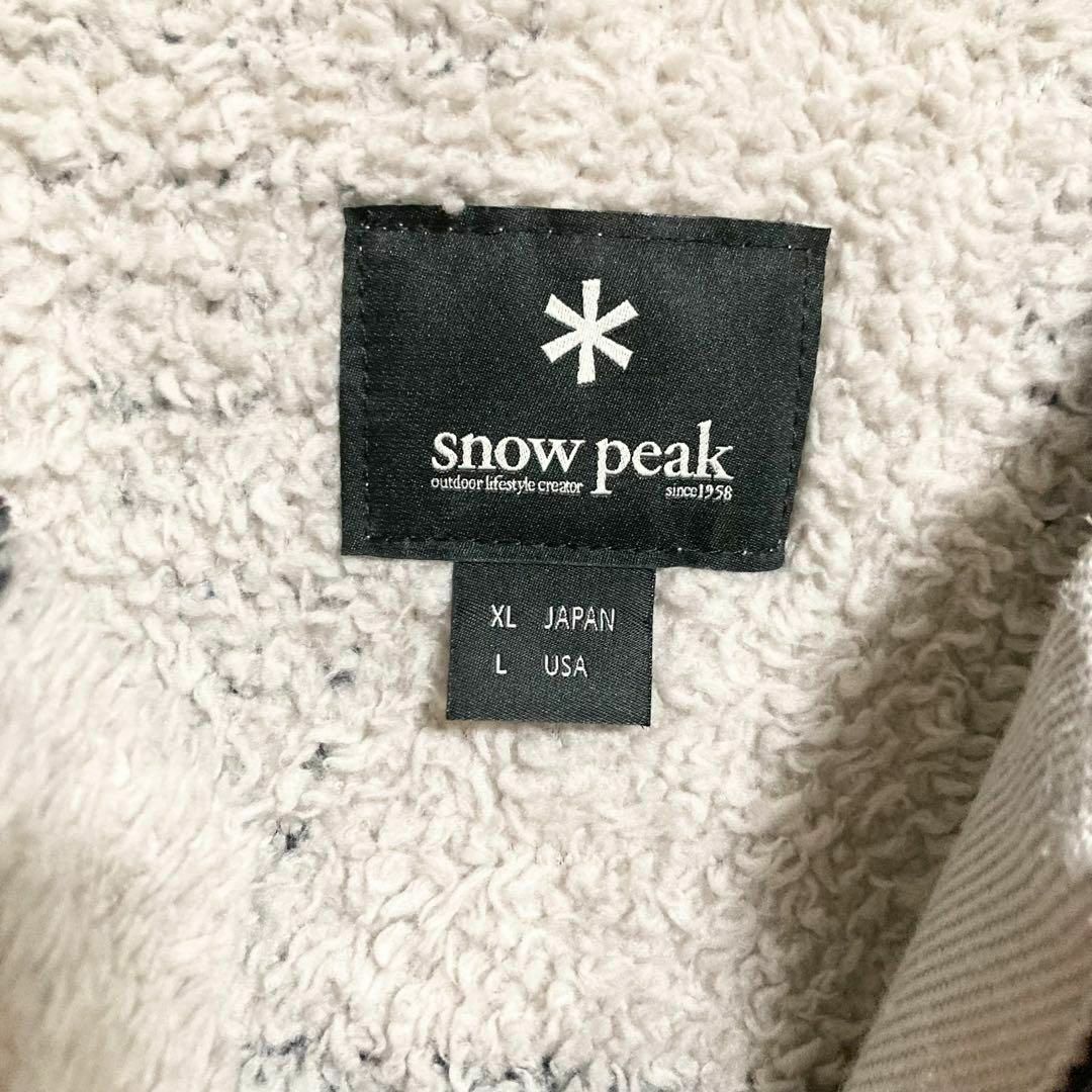 Snow Peak(スノーピーク)のXLサイズ！snowpeak 総柄フリースジャケット メンズのジャケット/アウター(ノーカラージャケット)の商品写真