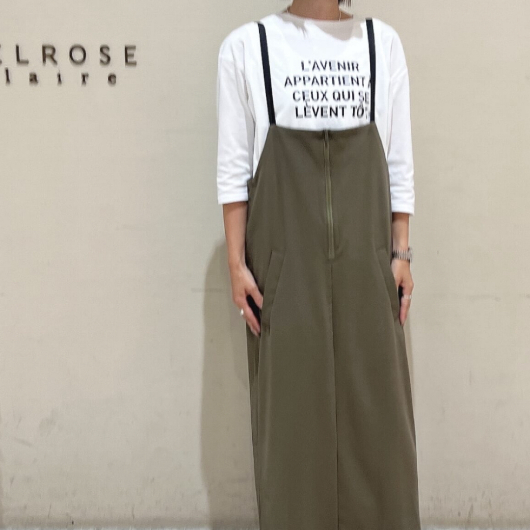 MELROSE claire(メルローズクレール)の専用　ロゴTシャツ【ホワイト】未使用 レディースのトップス(Tシャツ(長袖/七分))の商品写真