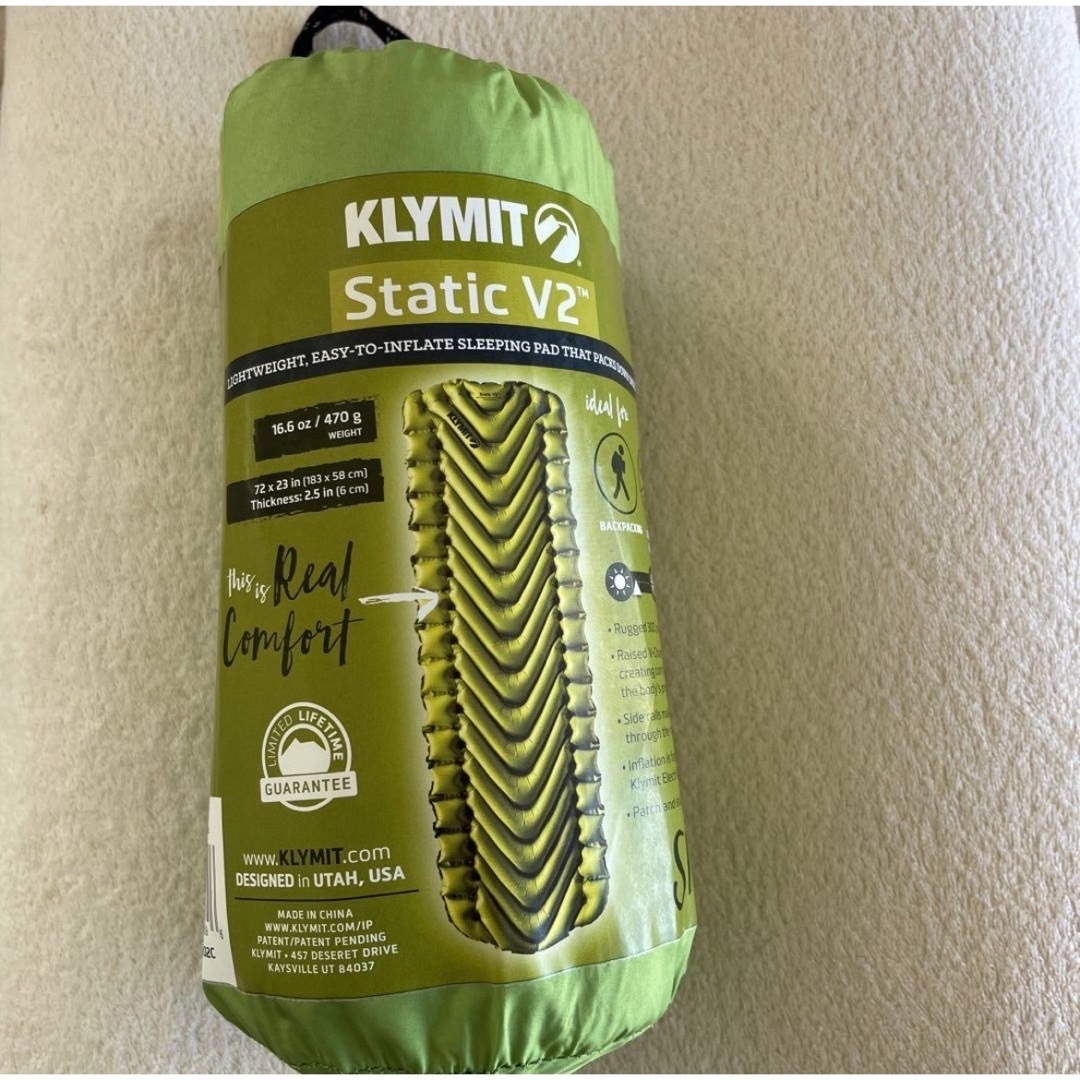 KLYMIT クライミット Static V2 スリーピングパッド寝袋/寝具