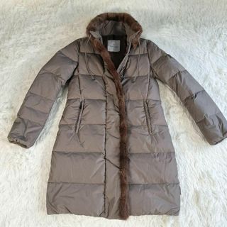 モンクレール(MONCLER)のモンクレール ダウンコート ダウンジャケット リスファー モカブラウン 00(ダウンジャケット)