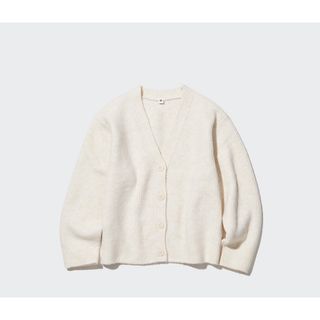 ユニクロ(UNIQLO)の【UNIQLO】スフレヤーンVネックカーディガン160(カーディガン)