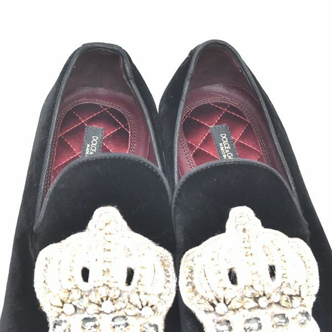 DOLCE&GABBANA(ドルチェアンドガッバーナ)の美品♪ドルチェ＆ガッバーナ クラウン 王冠 オペラシューズ 36(約23cm) レディースの靴/シューズ(バレエシューズ)の商品写真