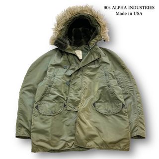 アルファインダストリーズ(ALPHA INDUSTRIES)の【ALPHA】アルファインダストリーズ N-3B ミリタリージャケット (L)(ミリタリージャケット)