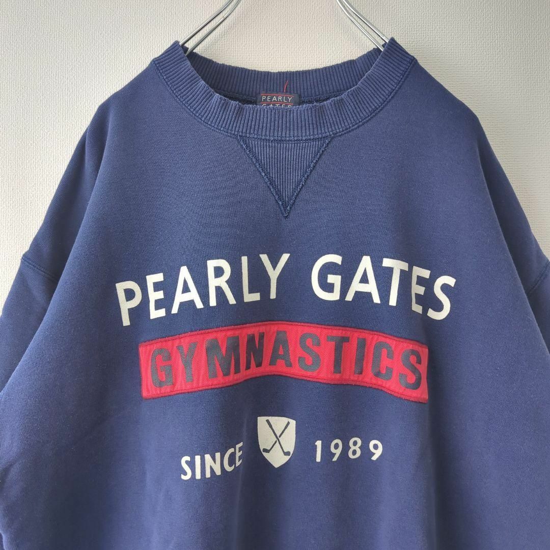 PEARLY GATES(パーリーゲイツ)のPEARLY GATES パーリーゲイツ スウェット トレーナー プルオーバー スポーツ/アウトドアのゴルフ(ウエア)の商品写真