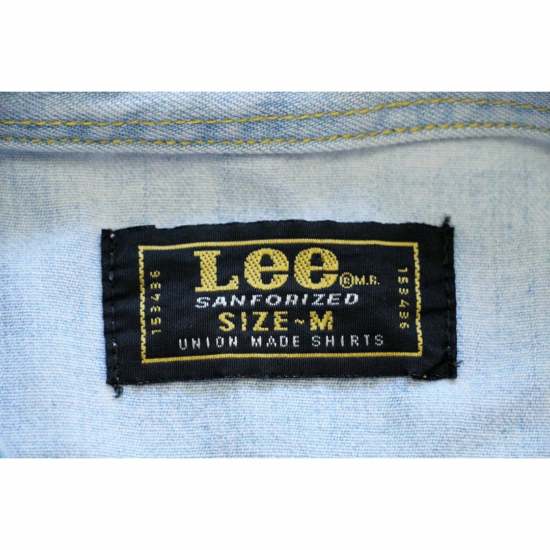 Lee(リー)のLeeリー ノースリーブ デニムシャツ アイスブルー M★ユーロ ヨーロッパ オールド コットン ダンガリー ブッシュ オーバーサイズ メンズのトップス(ベスト)の商品写真