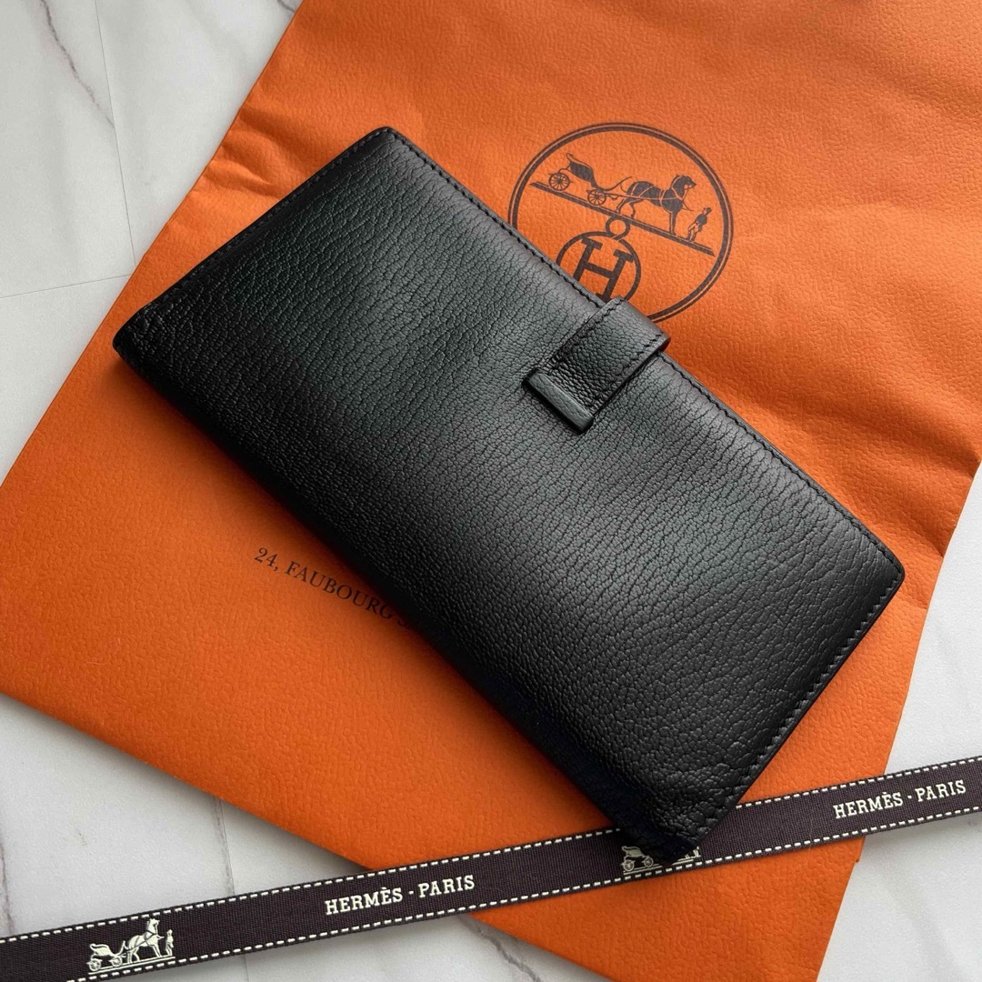 Hermes(エルメス)の68 美品 HERMES エルメス ベアン 2つ折り 長財布 レディースのファッション小物(財布)の商品写真