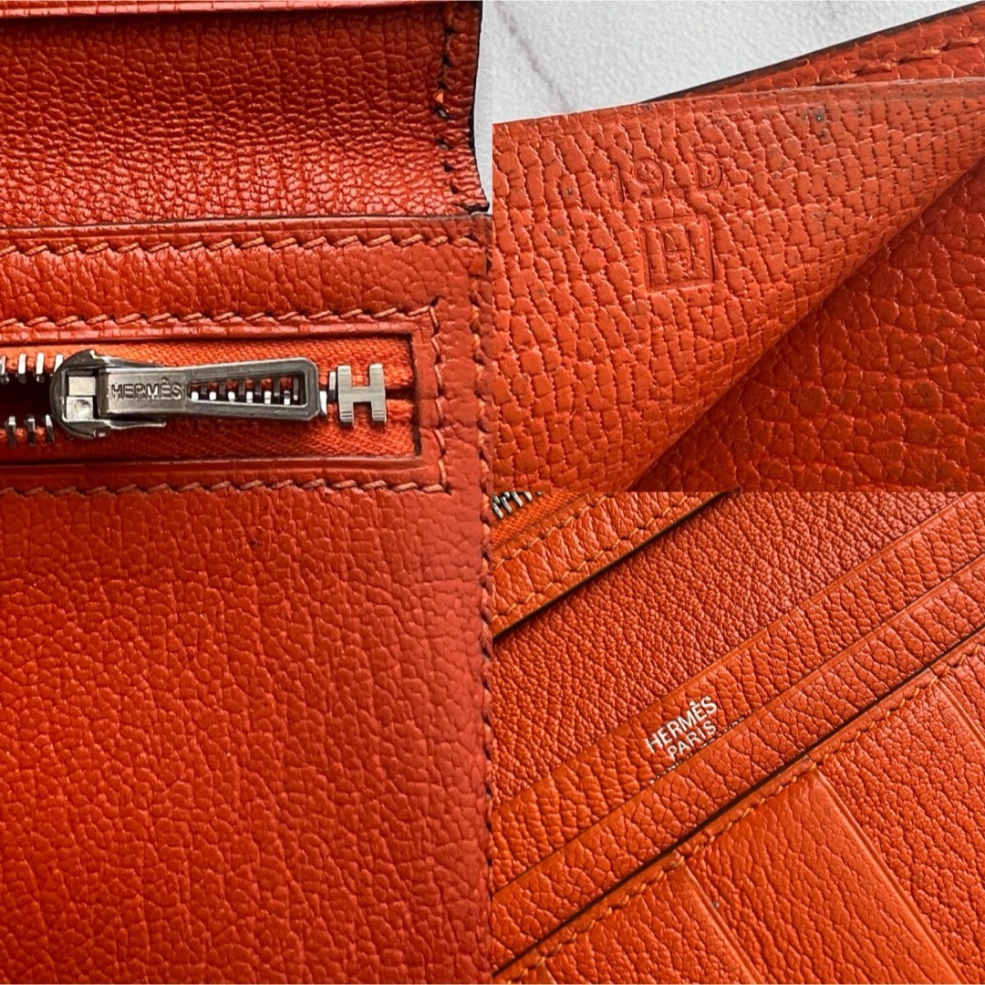 Hermes(エルメス)の68 美品 HERMES エルメス ベアン 2つ折り 長財布 レディースのファッション小物(財布)の商品写真