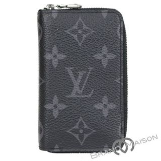 ルイヴィトン(LOUIS VUITTON)のAランク【ルイ・ヴィトン】ジッピー・コインパース/M81662/モノグラム・エクリプス/小銭入れ/コインケース/メンズ/LOUIS VUITTON/ブラック【中古】(折り財布)