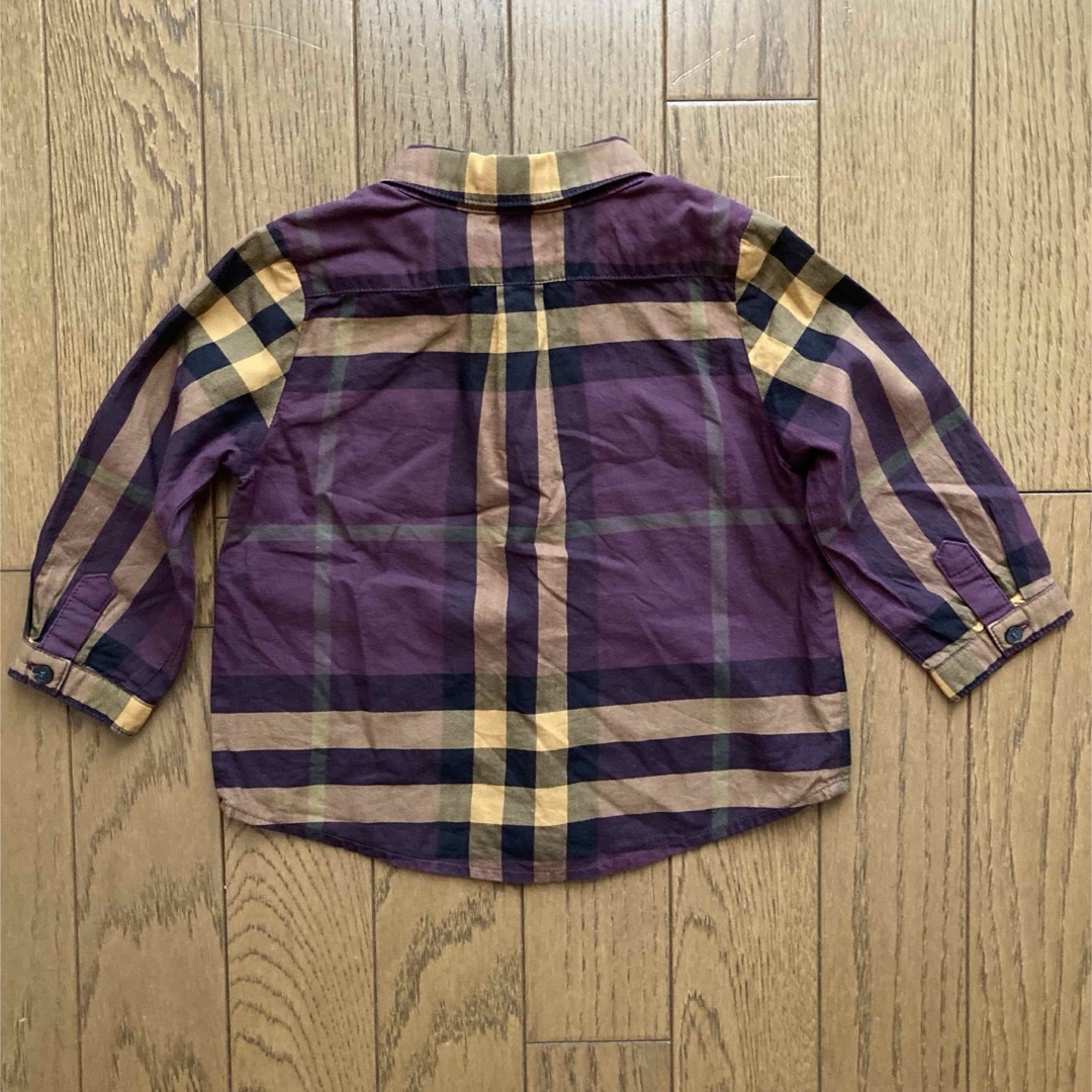 BURBERRY(バーバリー)のバーバリー チルドレン　チェックシャツ12M 80cm キッズ/ベビー/マタニティのベビー服(~85cm)(シャツ/カットソー)の商品写真