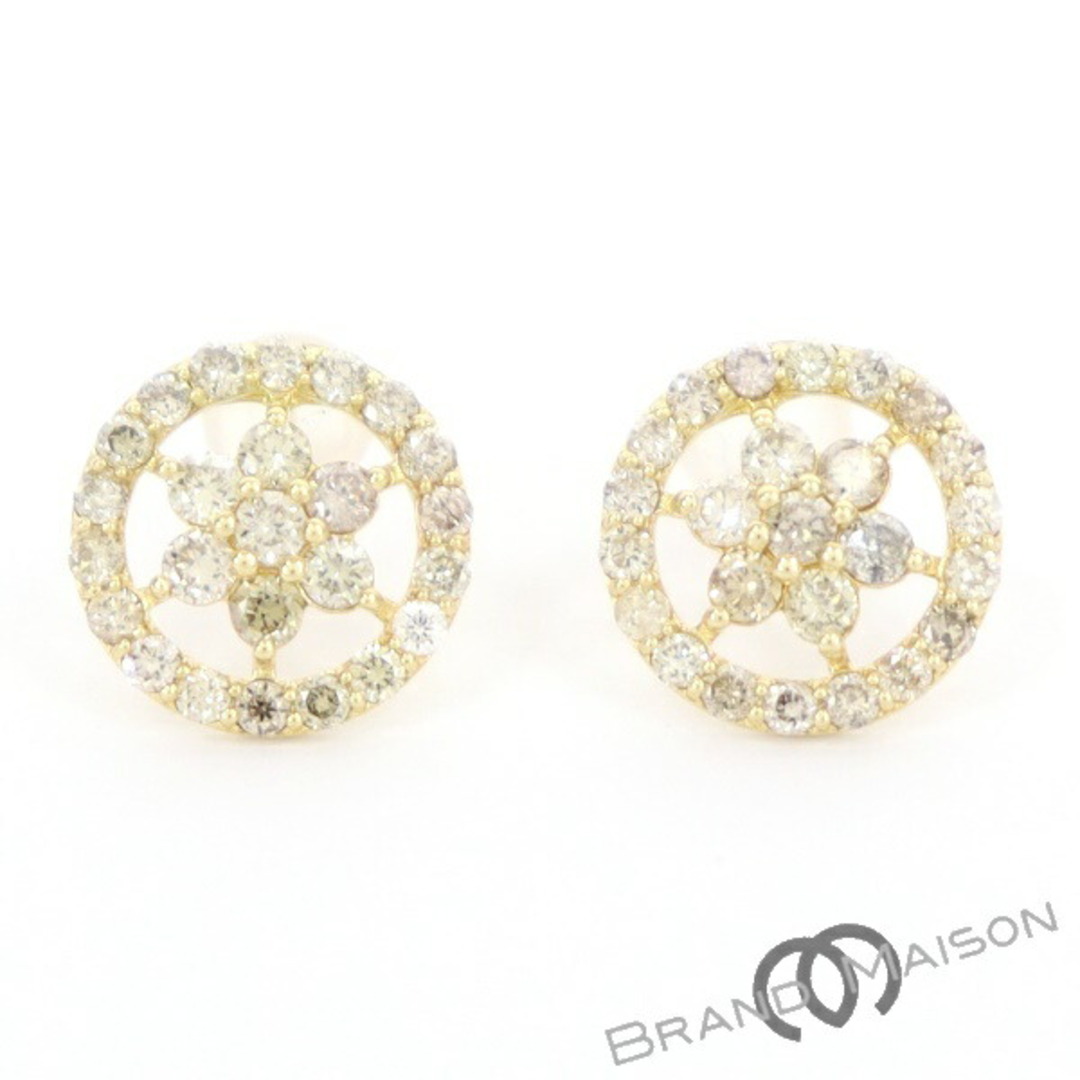 Aランク【ジュエリー】ダイヤモンドピアス/K18YG/1.0g/1.00ct/アクセサリー/レディース/イエローゴールドレディース