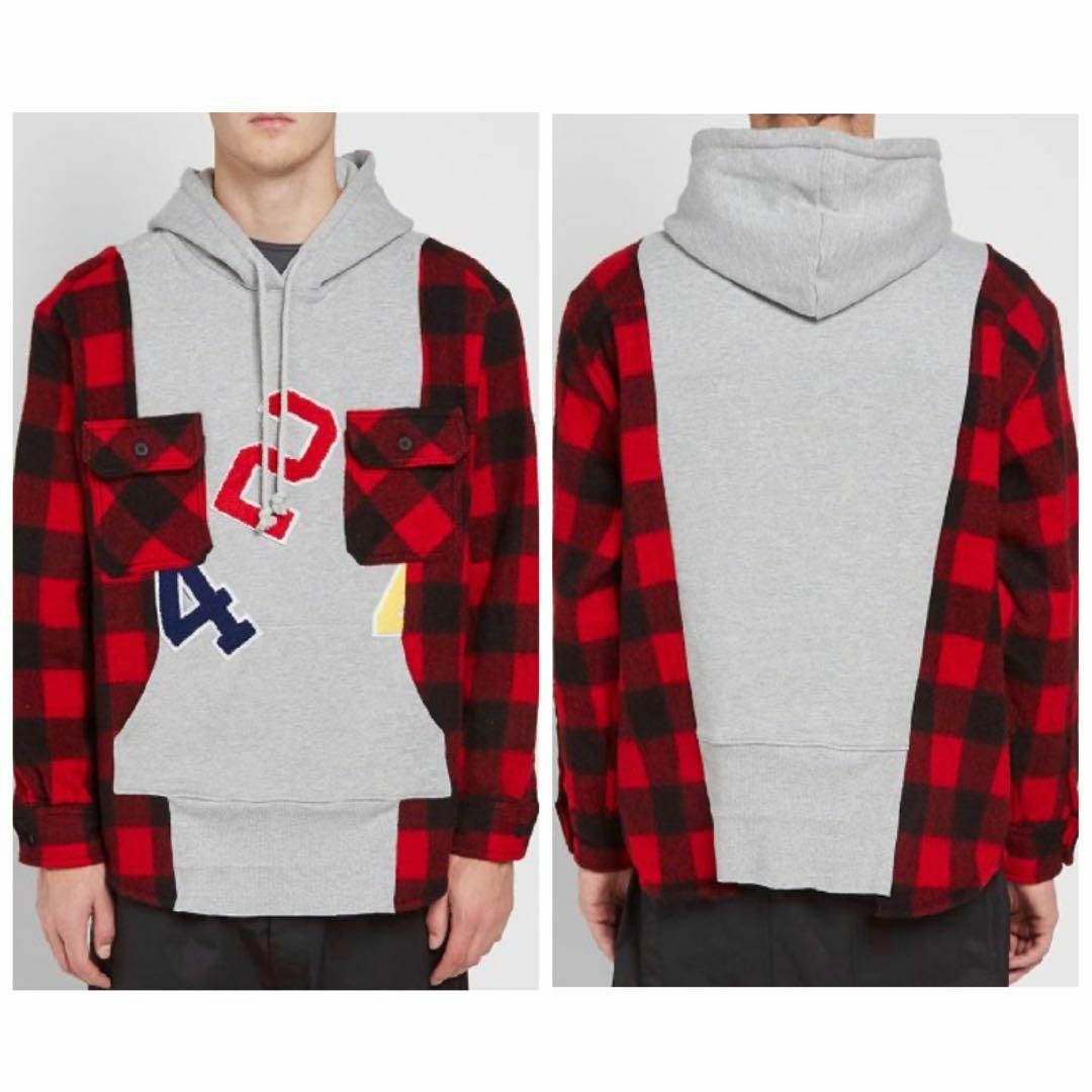 Supreme(シュプリーム)の【424】FLANNEL HOODIE／新品タグ付／送料込／納品書有 メンズのトップス(パーカー)の商品写真