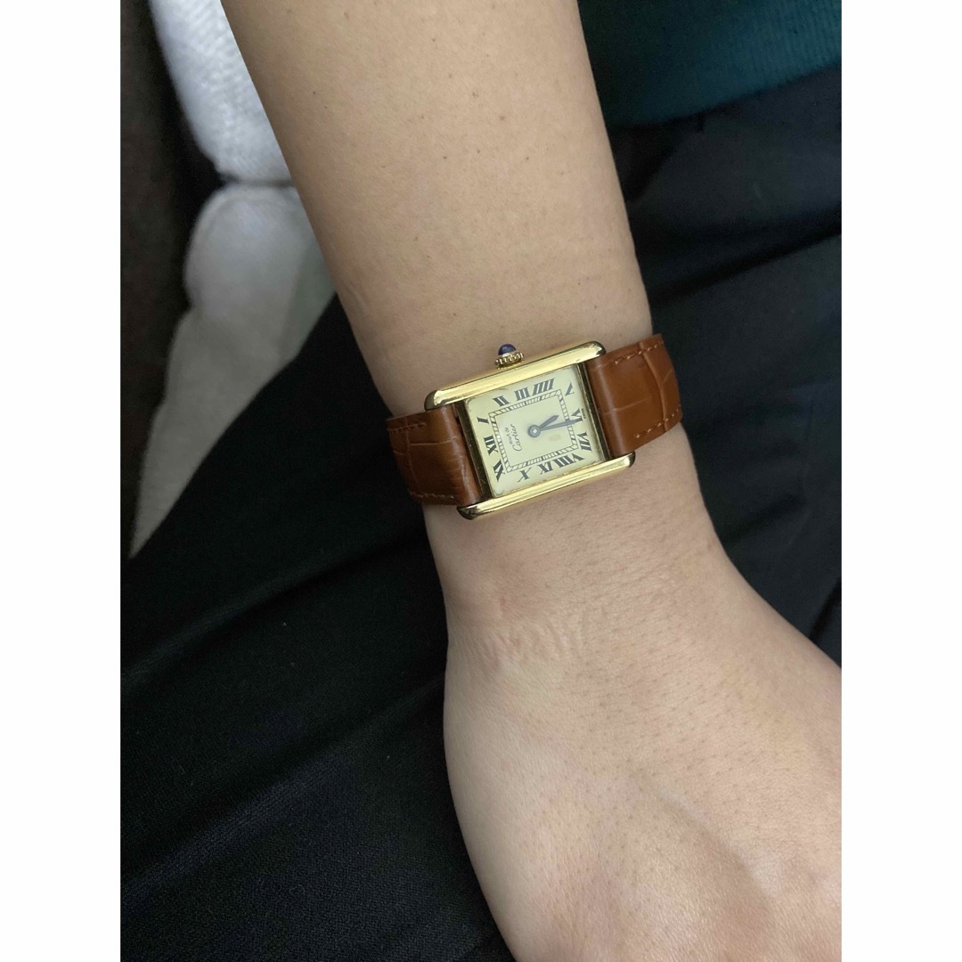 カルティエ　マストタンク sm 手巻き　美品腕時計