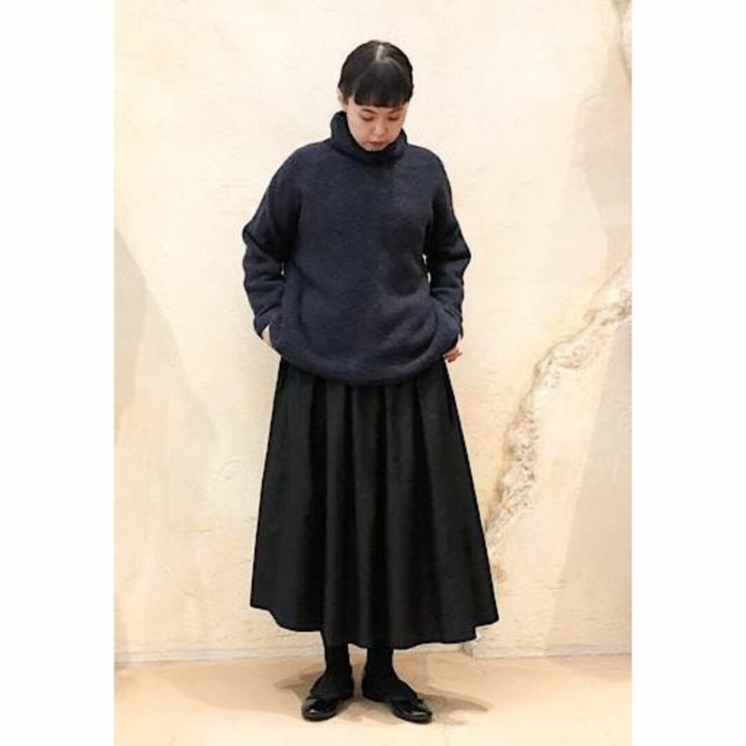 ネストローブ nest Robe メランジヤーンオフタートルプルオーバー