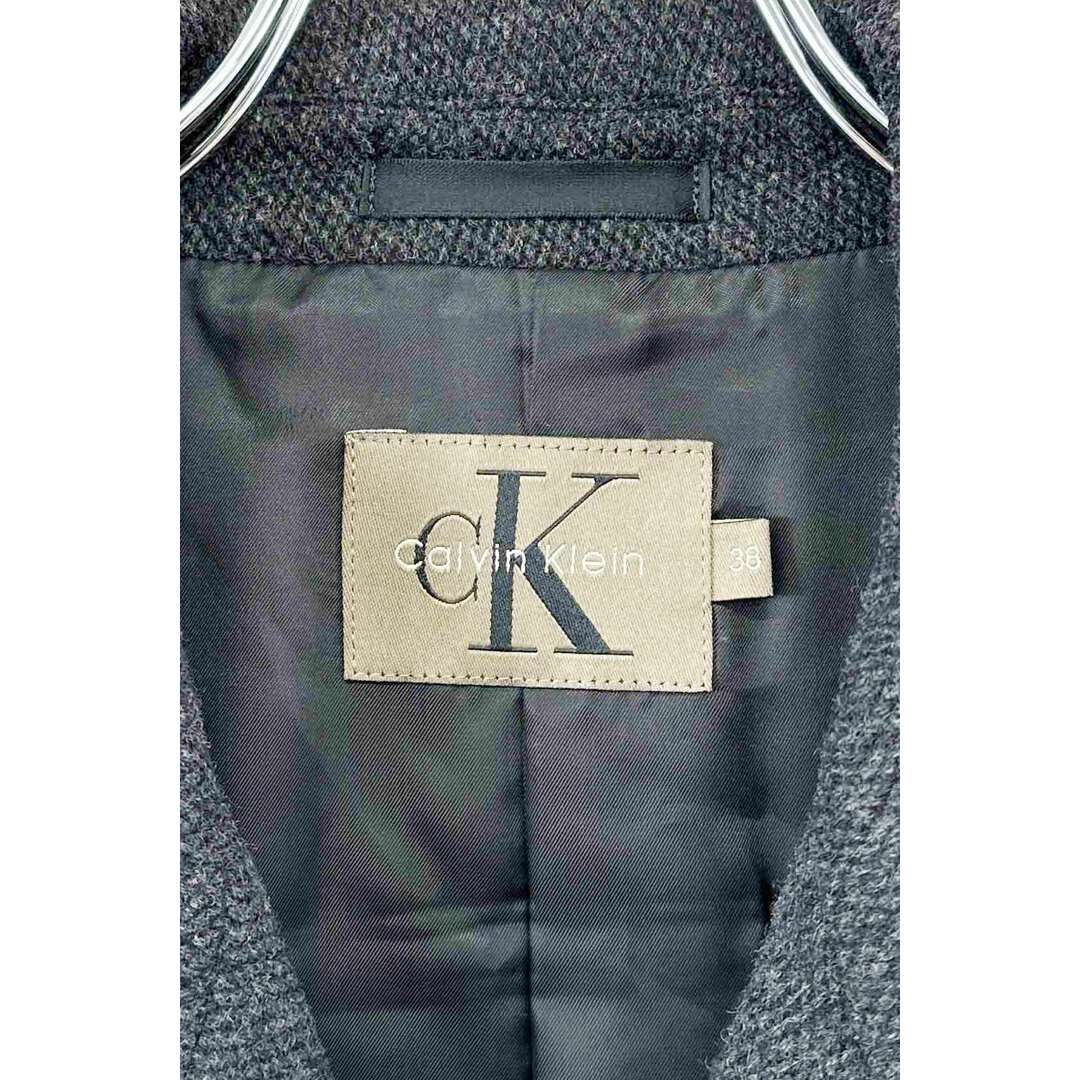 90's Calvin Klein pie coat カルバンクライン ピーコート チャコールグレー サイズ38 ヴィンテージ 8 メンズのジャケット/アウター(ピーコート)の商品写真
