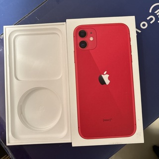 アップル(Apple)の外箱のみ　Apple iPhone11 64GB Red MHDD3J/A(スマートフォン本体)