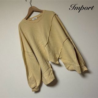 ザラ(ZARA)のImport♡裾アシンメトリースウェット(トレーナー/スウェット)