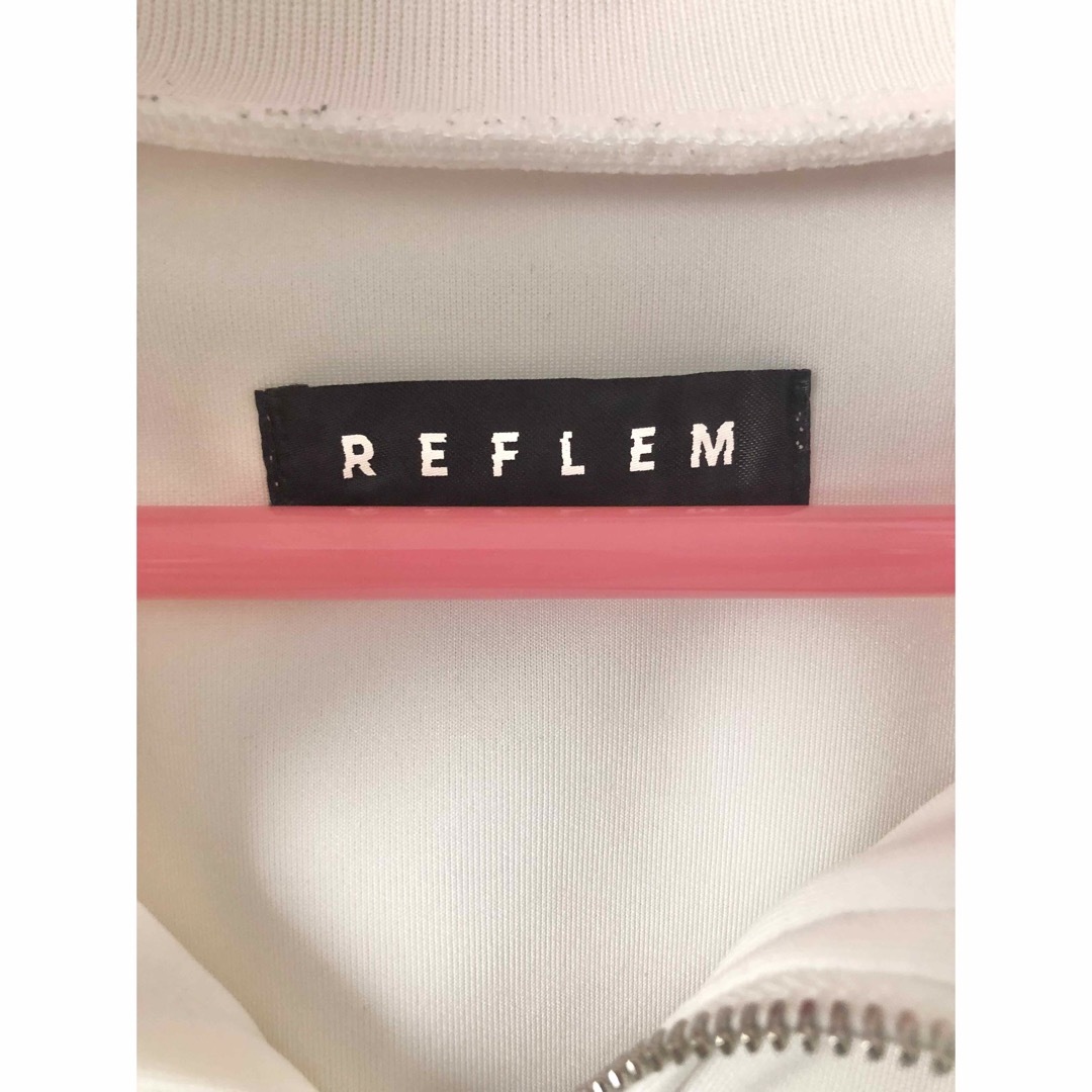 REFLEM(レフレム)のREFLEM レフレム ライン 切り替え ジャージ トラックジャケット ホワイト レディースのジャケット/アウター(ブルゾン)の商品写真