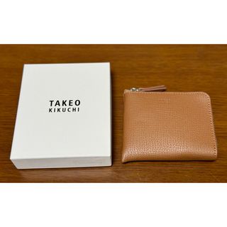 TAKEO KIKUCHI - TAKEO KIKUCHI スプリットレザー コインケース 小銭入れ　茶系 新品