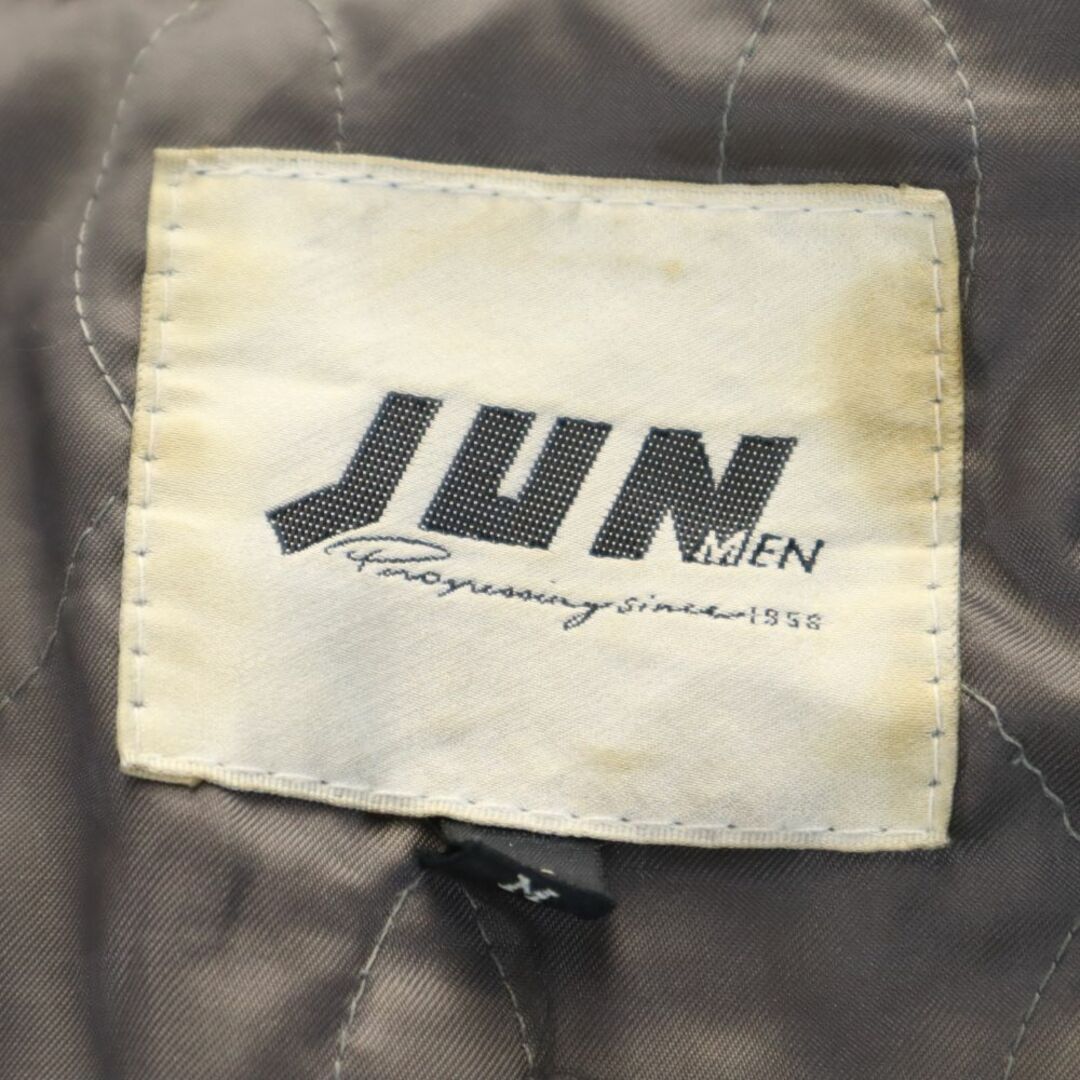 JUNMEN - ジュンメン バック 刺繍 豚革 スエード レザージャケット M
