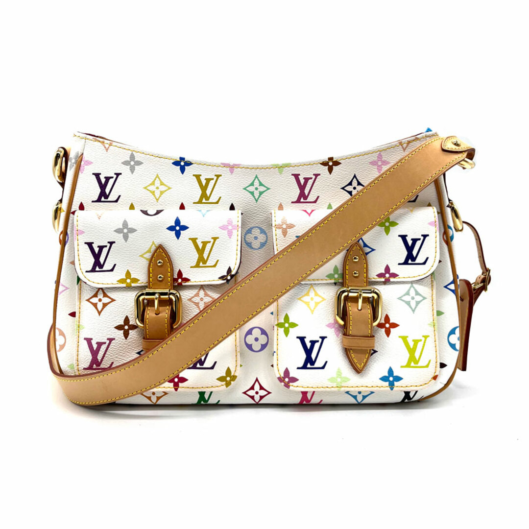 商品状態ルイ ヴィトン LOUIS VUITTON 斜め掛けショルダーバッグ モノグラムマルチカラー ロッジGM モノグラムマルチカラー ブロン ゴールド レディース M40051 送料無料 z0174