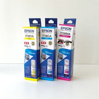 エプソン(EPSON)のEPSON純正品インクボトル IT08 CMY３色セット（えんぴつ削り）(PC周辺機器)