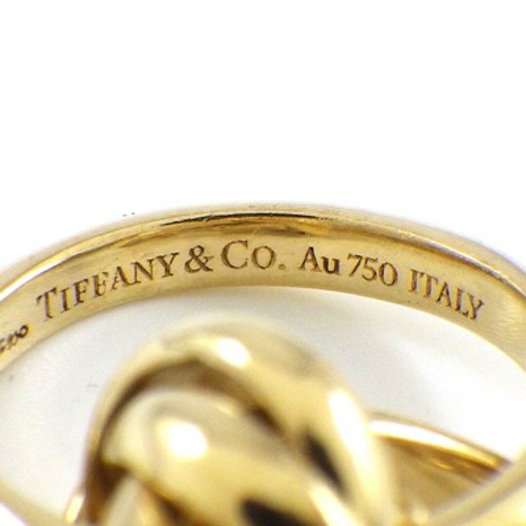 素材K18イエローゴールドティファニー Tiffany & Co. ネックレス パロマ メロディ ダブルサークル K18YG