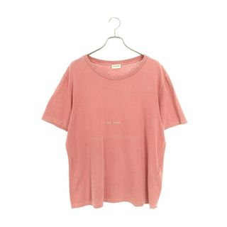 サンローラン(Saint Laurent)のサンローランパリ  18AW  531185 YB2WG スモールロゴユーズド加工Tシャツ メンズ XL(Tシャツ/カットソー(半袖/袖なし))