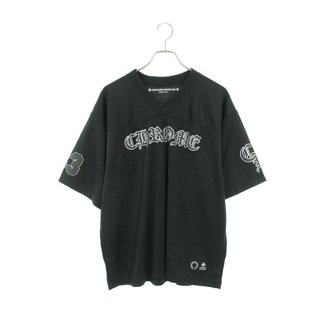 Tシャツ/カットソー(半袖/袖なし)クロムハーツ  MESH WARM UP JERSEY TEE CHプリントメッシュTシャツ メンズ L