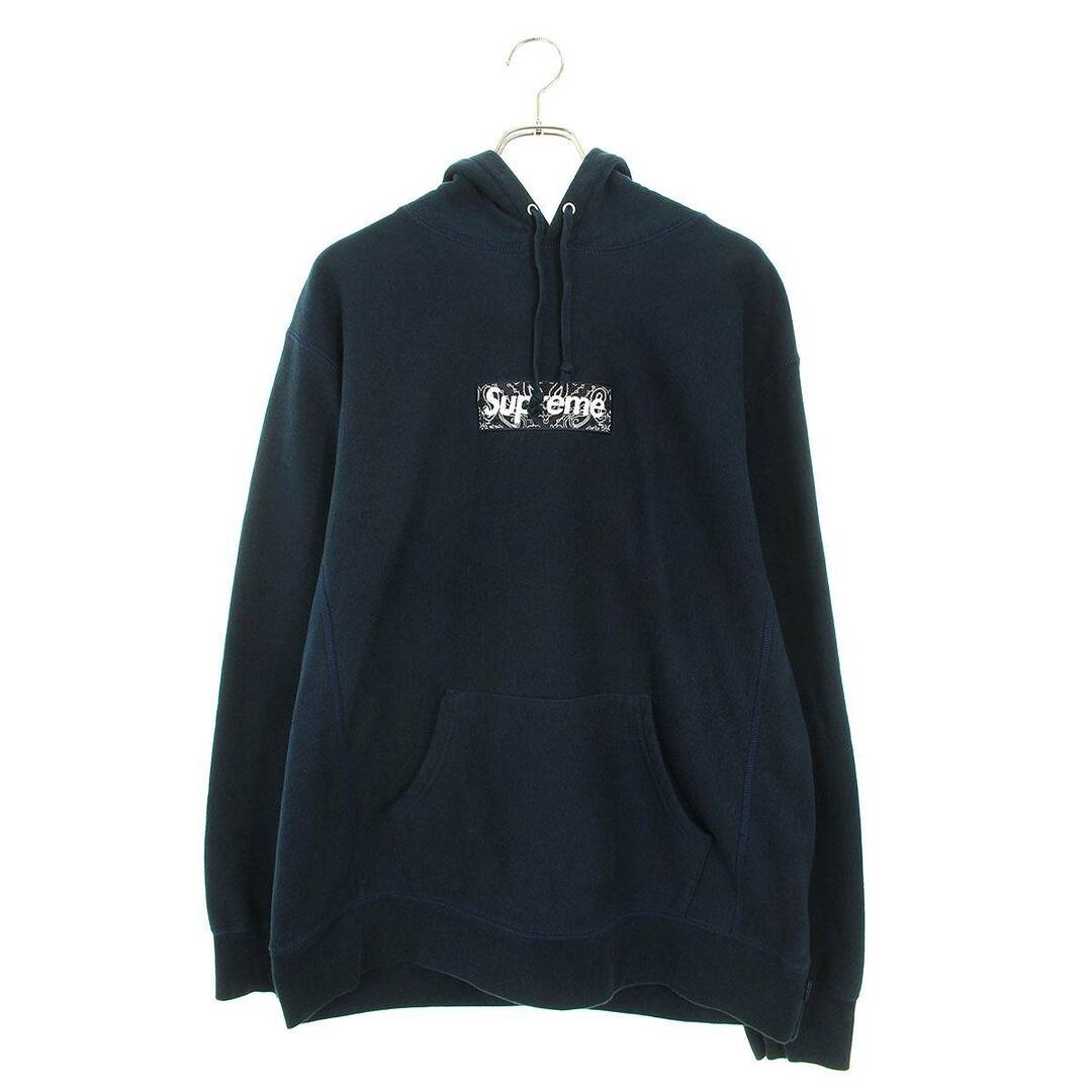 シュプリーム  19AW  Bandana Box Logo Hooded Sweatshirt バンダナボックスロゴプルオーバーパーカー メンズ XLトップス