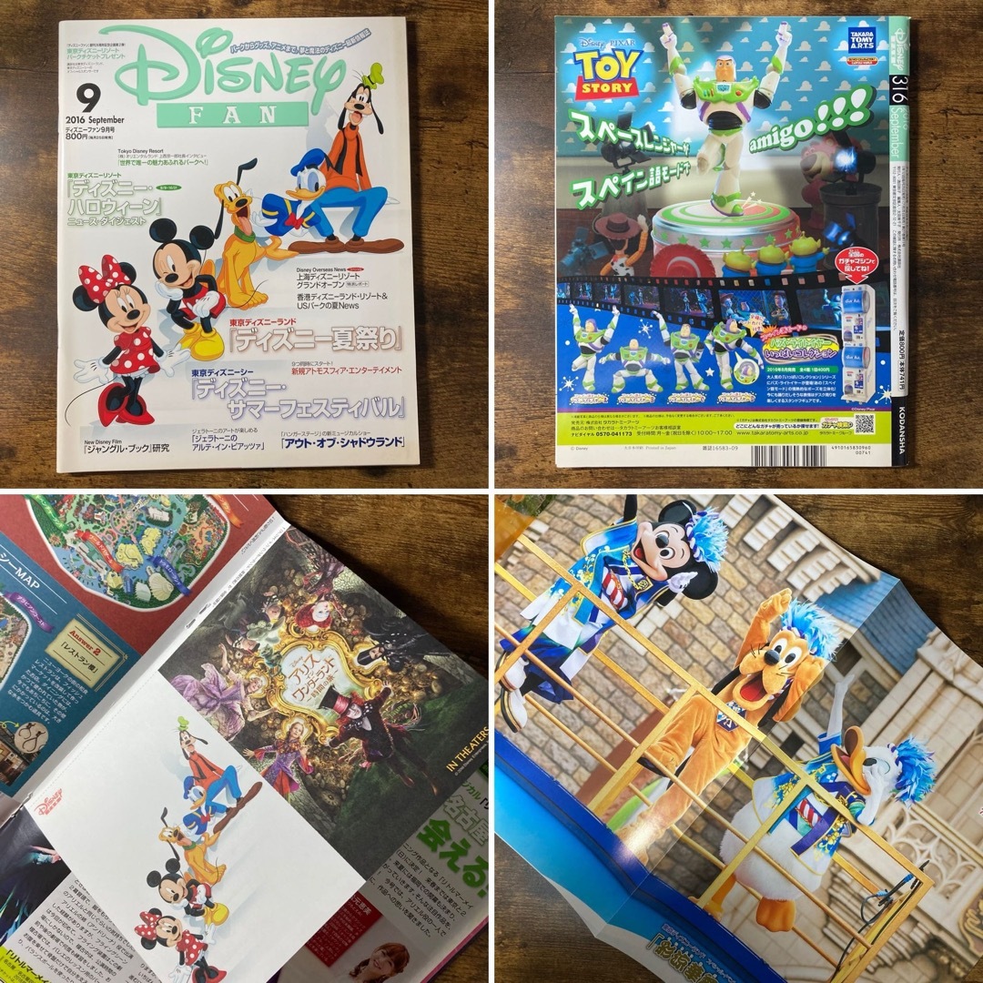 ディズニー ファン 月刊 Disney FAN 2016年 4～12月 ポスター エンタメ/ホビーの雑誌(アート/エンタメ/ホビー)の商品写真