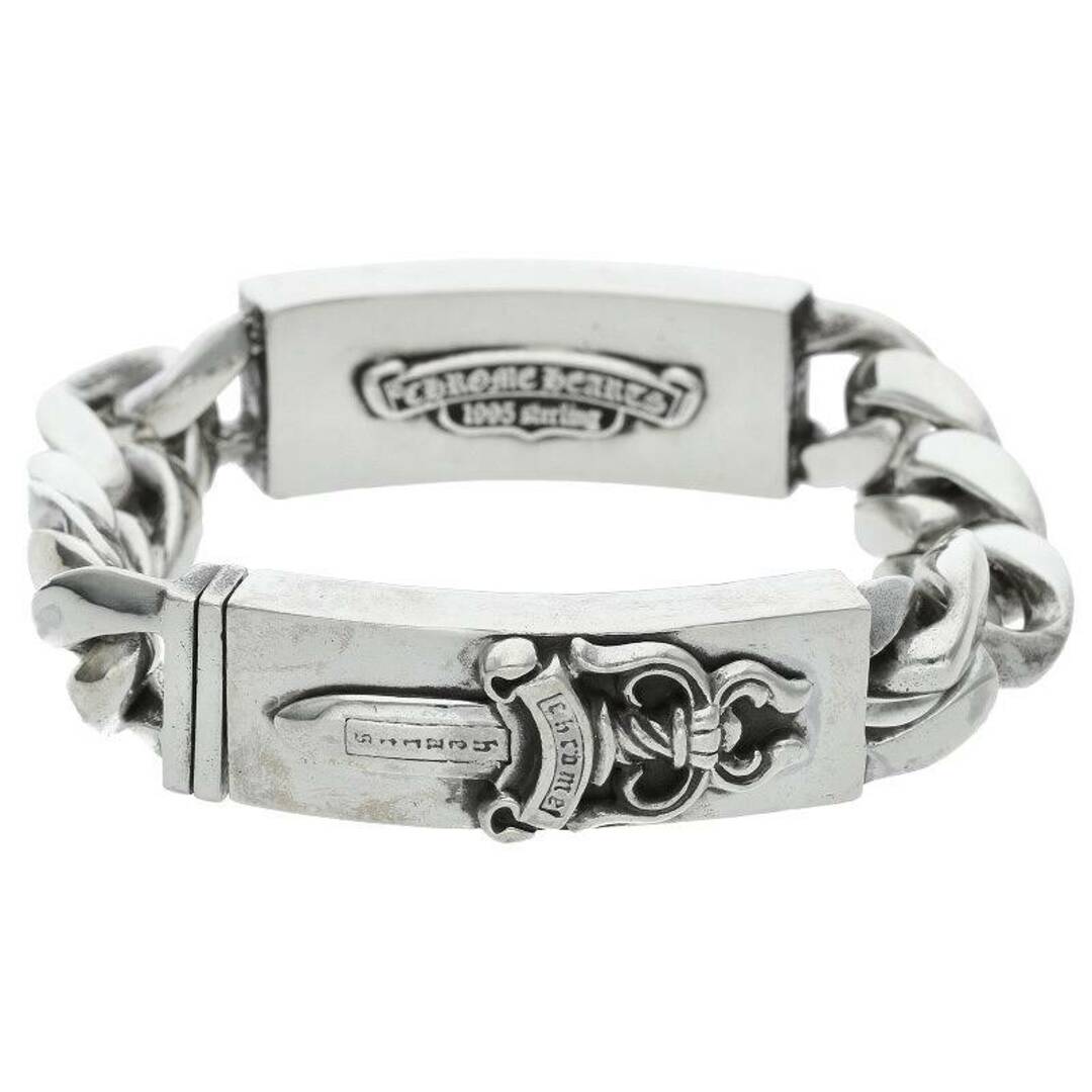 Chrome Hearts(クロムハーツ)のクロムハーツ  ID DBL FLRL DGGR/ダブルIDフローラルダガー シルバーブレスレット メンズ メンズのアクセサリー(ブレスレット)の商品写真