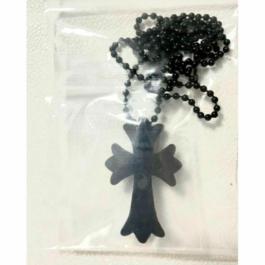 【大人気‼︎】十字架 ラバー クロス ネックレス ユニセックス ブラック メンズのアクセサリー(ネックレス)の商品写真