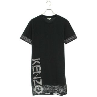 ケンゾー(KENZO)のケンゾー  FA52R0746986 ロゴメッシュ切替ワンピース レディース S(ロングワンピース/マキシワンピース)