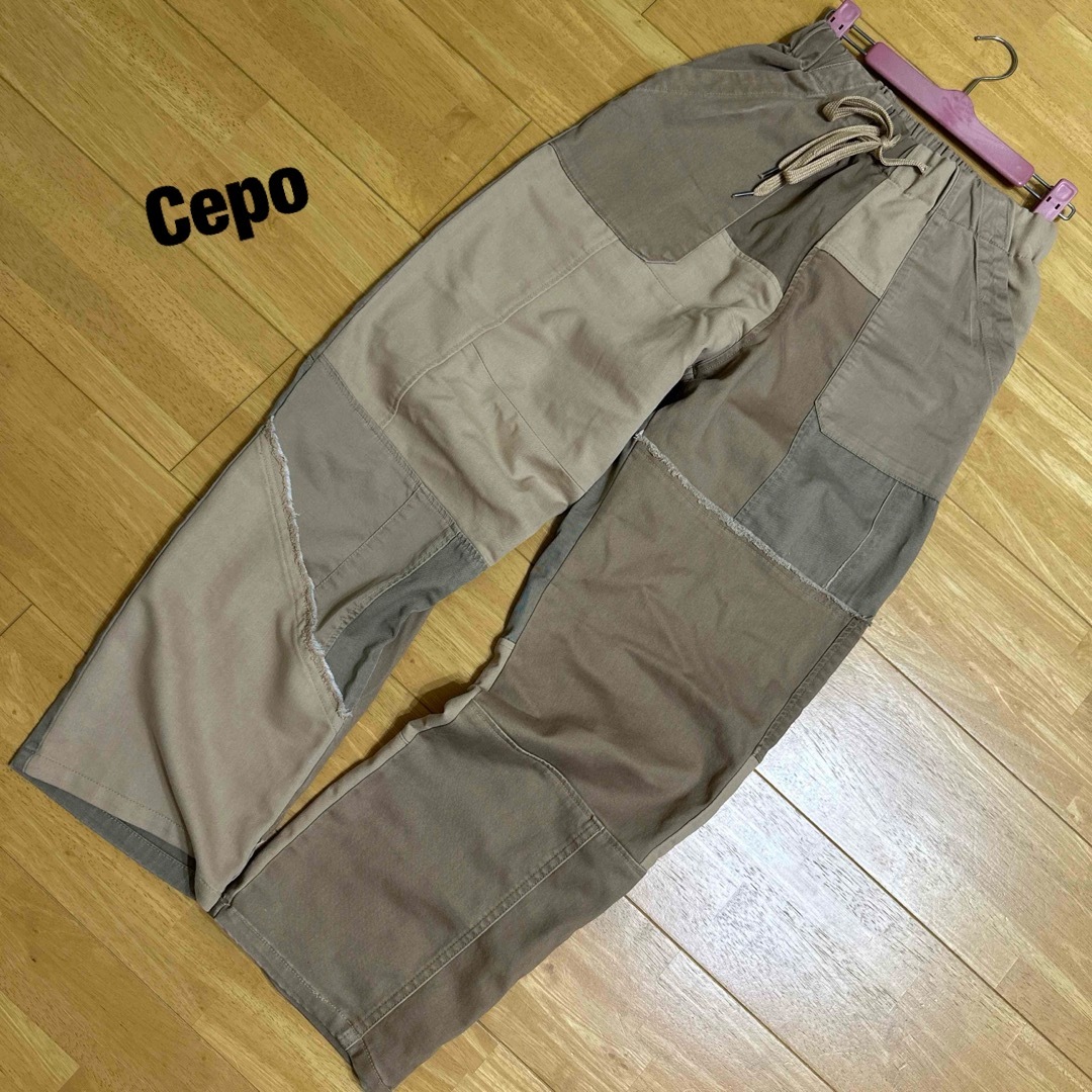 CEPO(セポ)のCepo セポ パッチワークパンツ レディースのパンツ(ワークパンツ/カーゴパンツ)の商品写真