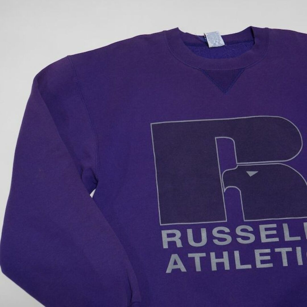 Russell Athletic(ラッセルアスレティック)のUSA製 90s RUSSELL ビッグロゴプリント 前Vスウェット メンズのトップス(スウェット)の商品写真